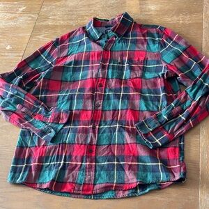 Chaps Multicolor Plaid Button-Down Shirt